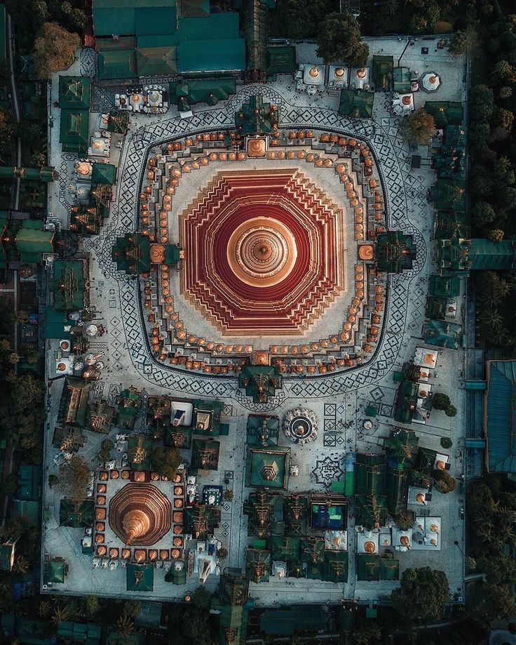 Aerial photography drone : Temple