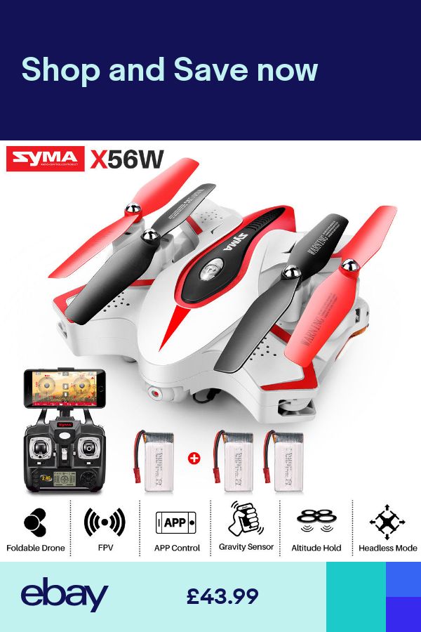 SYMA X56W RC Drone Quadcopter With WIFI HD Camera FPV Foldable Altitude Hold UK