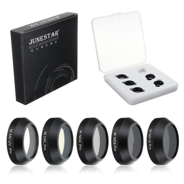[US$25.99] 5-In-1 MCUV ND4 ND8 ND16 CPL HD Lens Filter Combo Set For DJI MAVIC Pro Drone Quadcopter #5in1 #mcuv #nd16 #lens #filter #combo #mavic #drone #quadcopter
