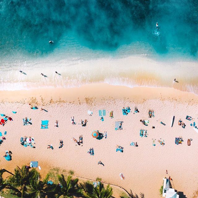 Cute little people sprinkles | Drone Photography | Aerial Beach Photo