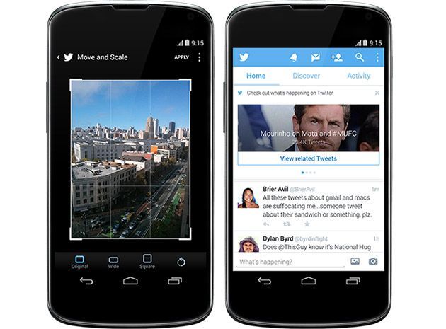 People Drone Photography : Twitter update now lets you crop rotate photos on Android
