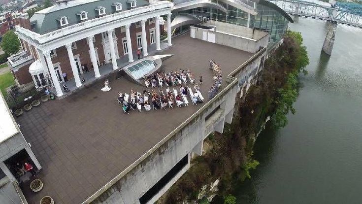 Drone wedding photography reaches new heights of creativity. #dronepictures