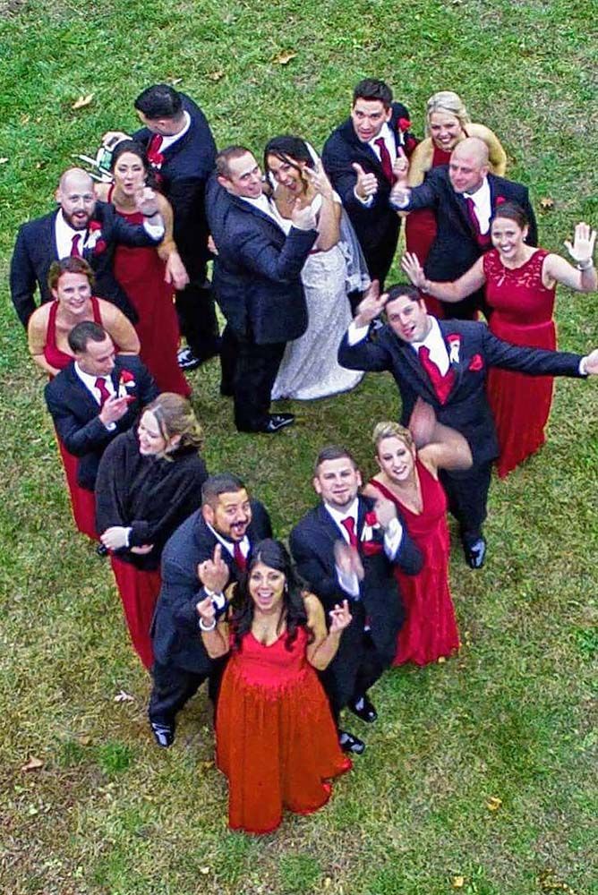Wedding drone photography : 33 Most Pinned Heart Wedding Photos