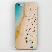 People On Algarve Beach In Portugal, Drone Photography, Aerial Photo, Ocean Wall Art Print Iphone Skin by Art My House - iPhone X