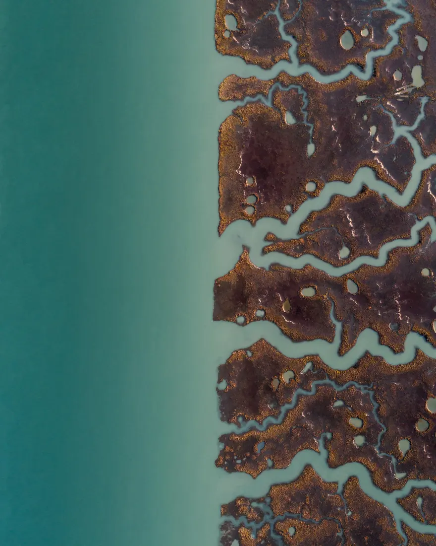 Abstract art or drone photo? – in pictures