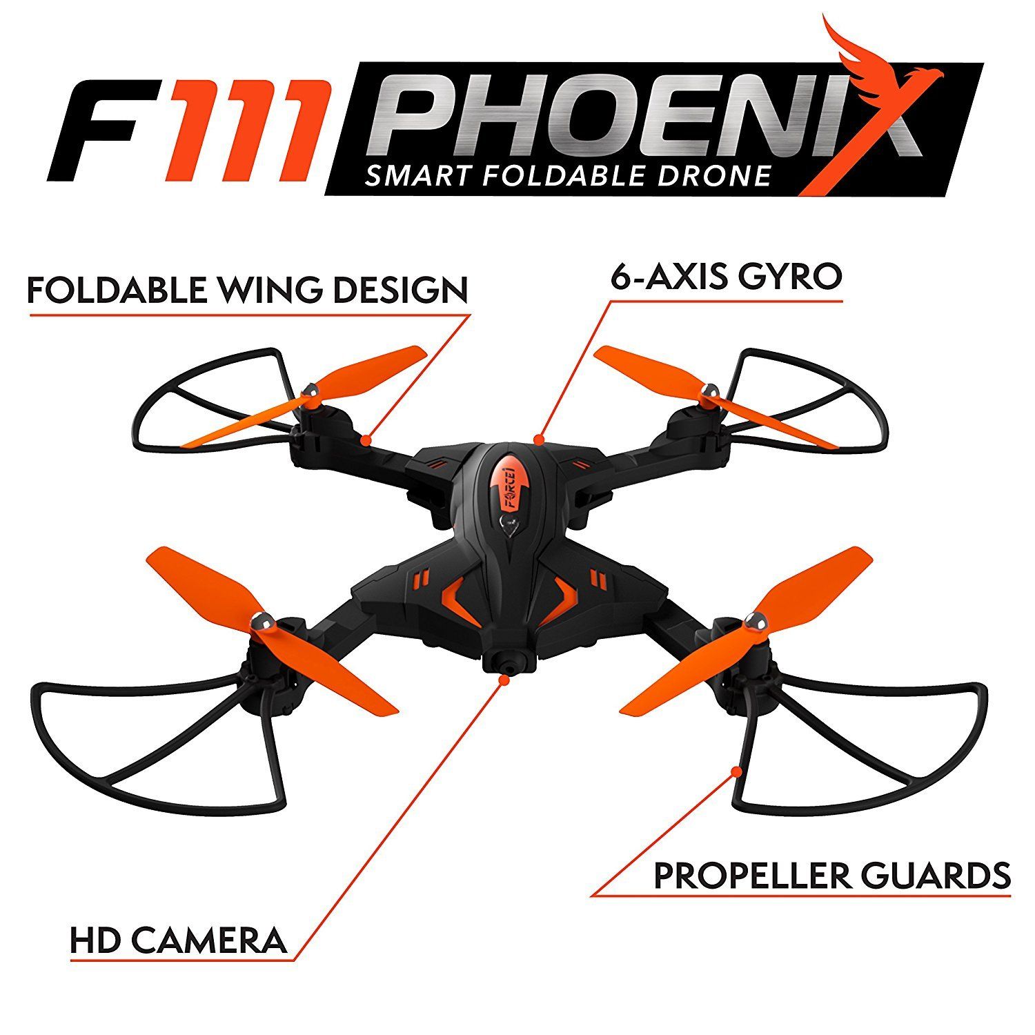 F111 Phoenix Foldable Wi-Fi FPV Live Video Drone