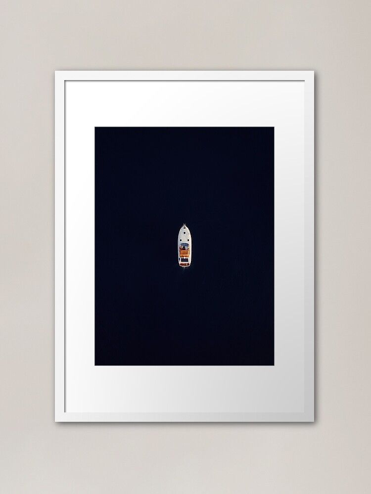 'Boat Life | Aerial Photography ' Framed Print by The-Drone-Man