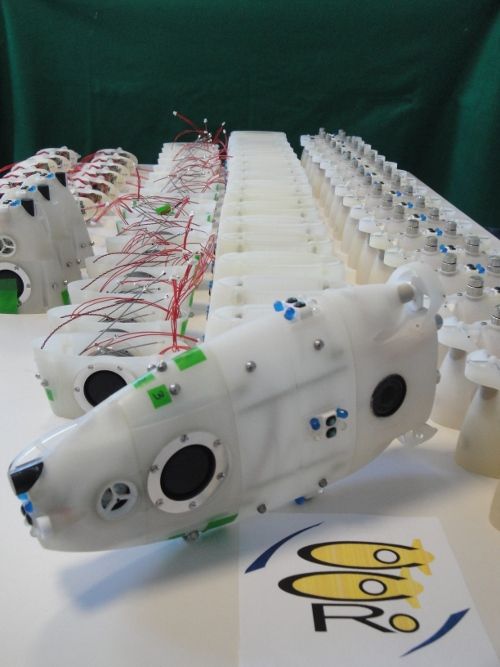 3D Printed Underwater Swarm Bots, CoCoRo