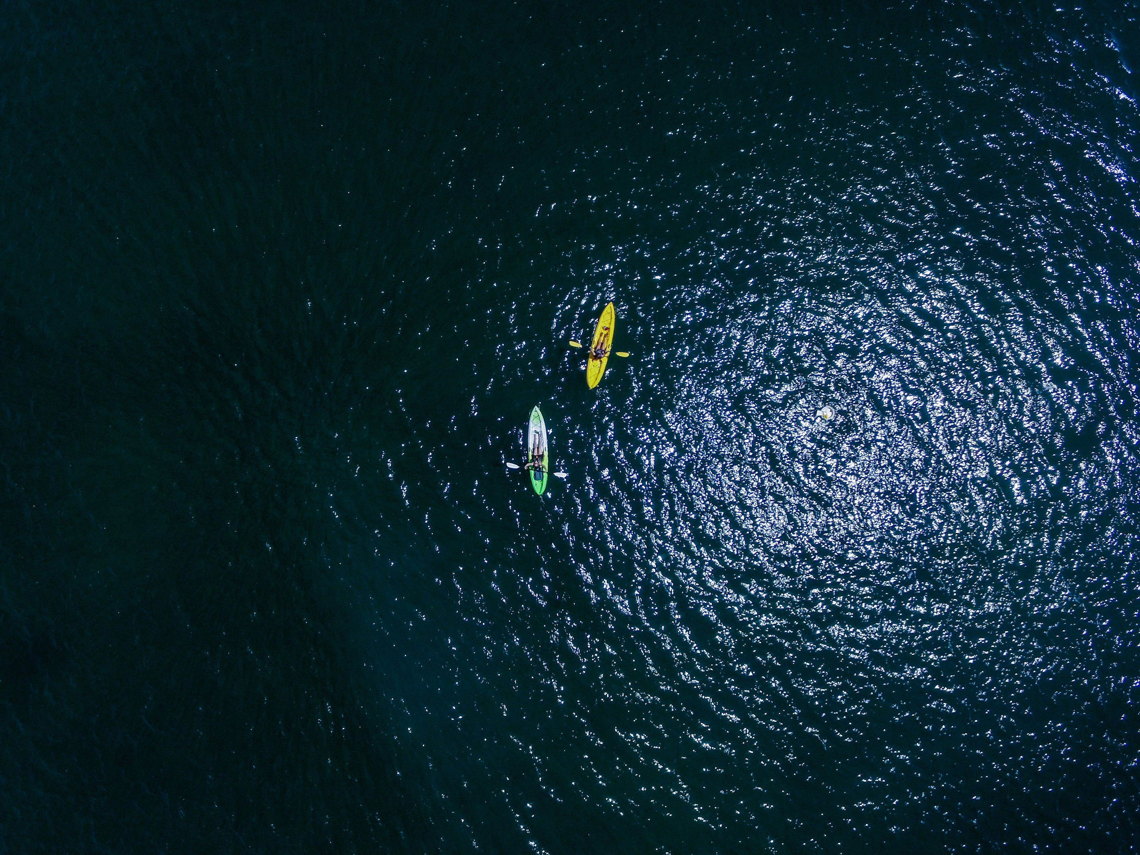 DJI Drone Shots kayaking 