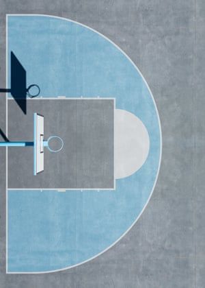 Shooting hoops: aerial views of basketball courts – in pictures