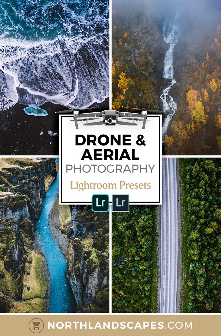 60 Lightroom Presets for Aerial & Drone Photography