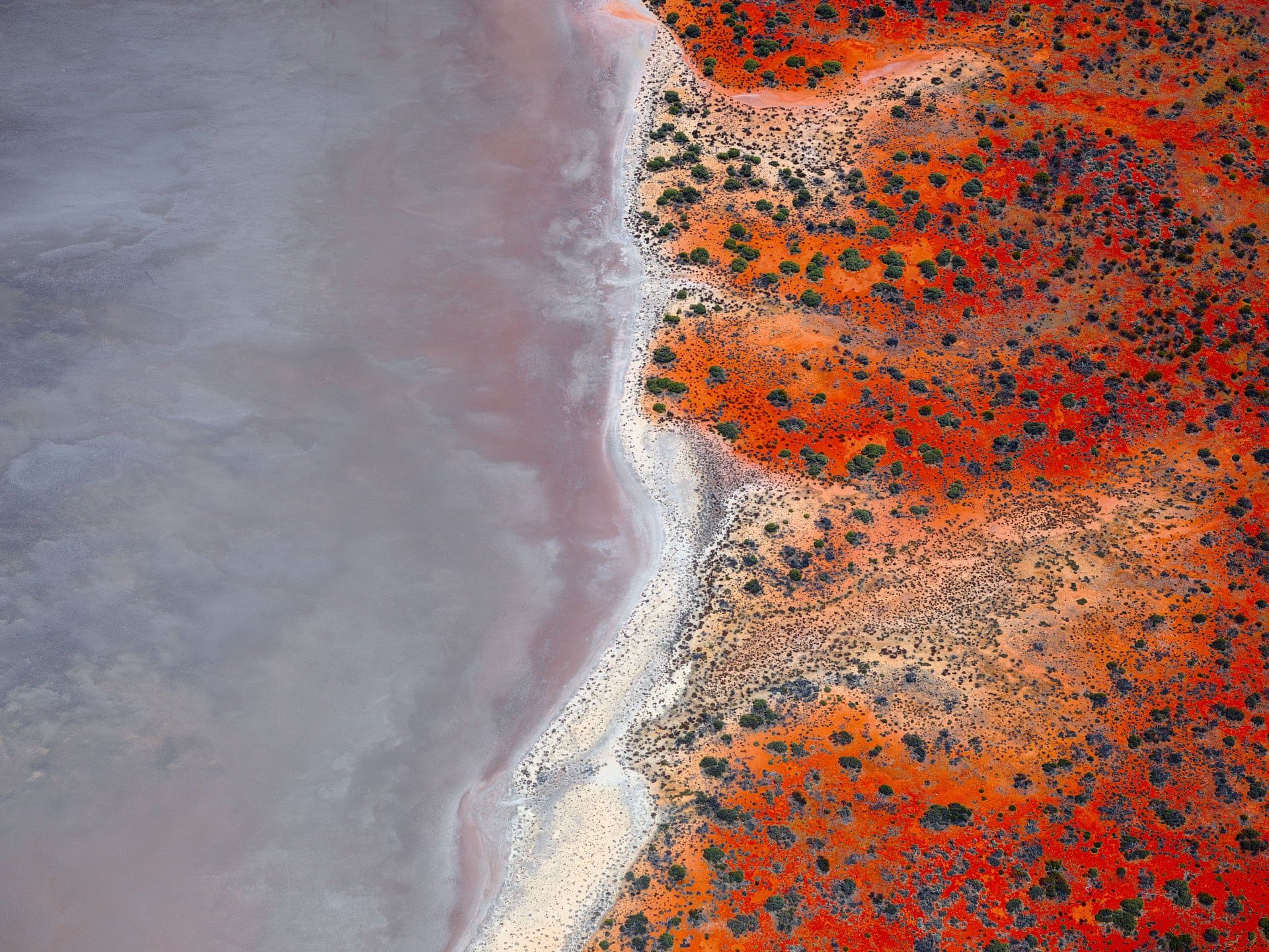 Stunning aerial images of Western Australia's salt lakes – in pictures
