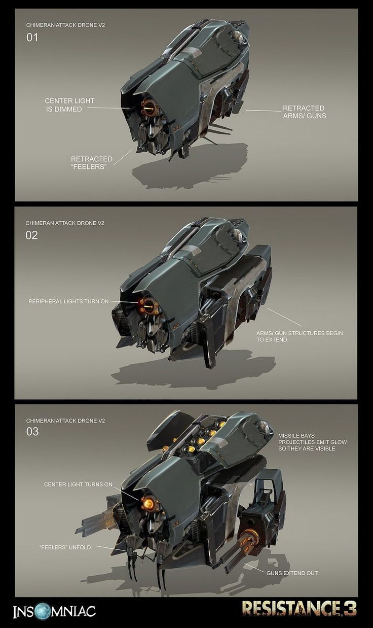 Drone Design : Chimeran Attack Drone by dee-virus.deviant... on @deviantART - DronesRate.com | Your N°1 Source for Drone Industry News & Inspiration