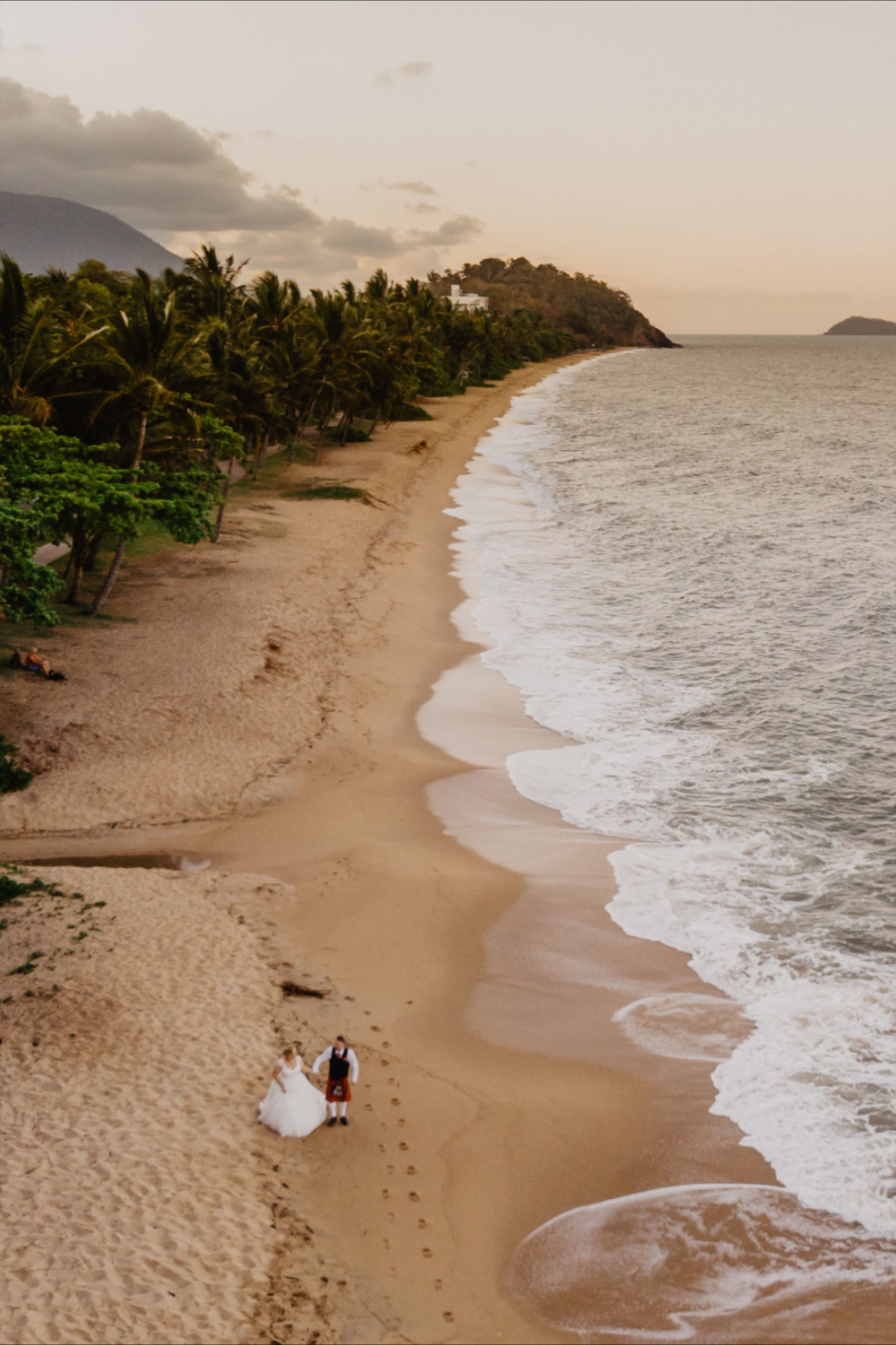 Tropical Beach Wedding | Wedding Drone Photography | Tulieve Photography