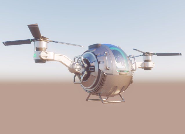 Futuristic Cargo Drone 3d model vray Cargo#Drone#Futuristic #AD