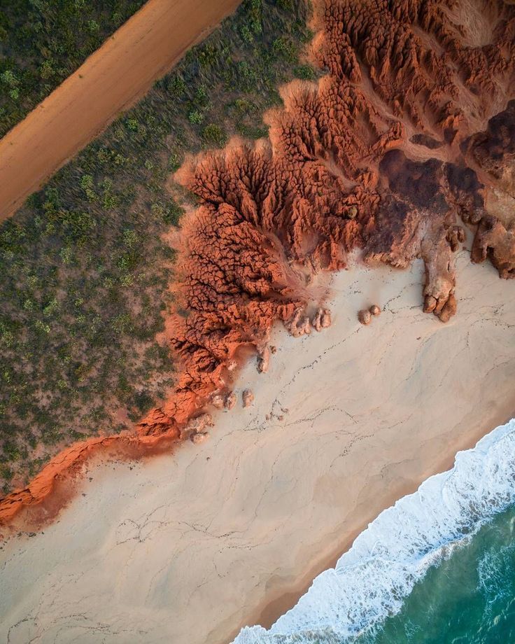 Matt Deakin l Australia on Instagram: “This close up shot was captured as the last of the suns rays illuminated the weather worn cliffs at James Price Point.  #Broome  #PolarPro…”