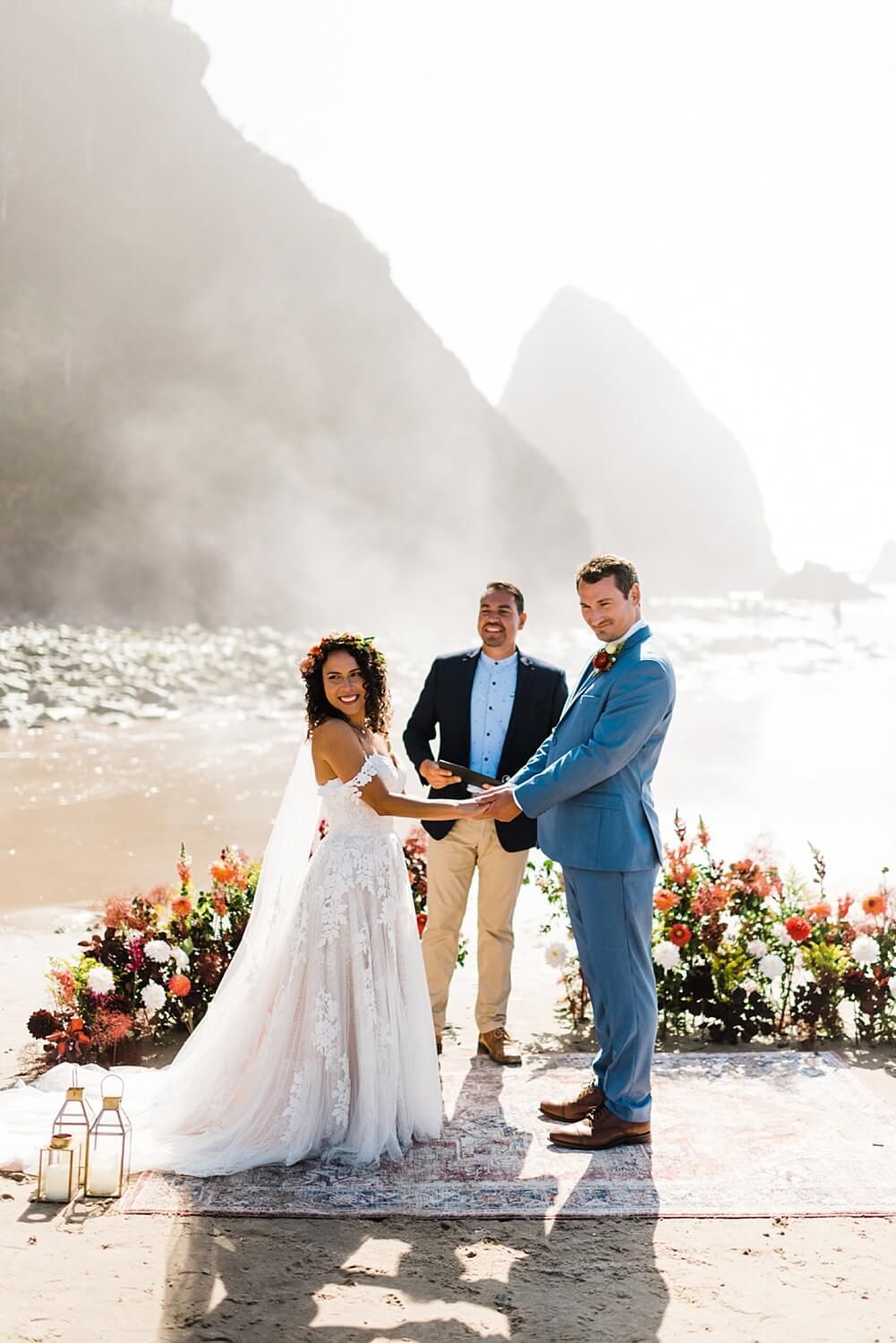 Arch Cape Oregon Coast Intimate Wedding » Sam Starns | Adventure Elopement Photographer