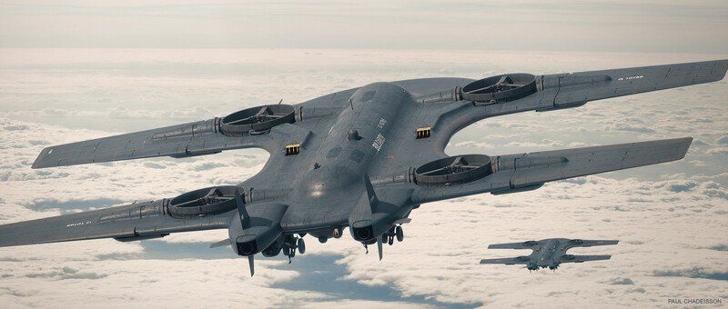 Heavy bomber Drone | MQ- 23 Bulgarov , Paul Chadeisson