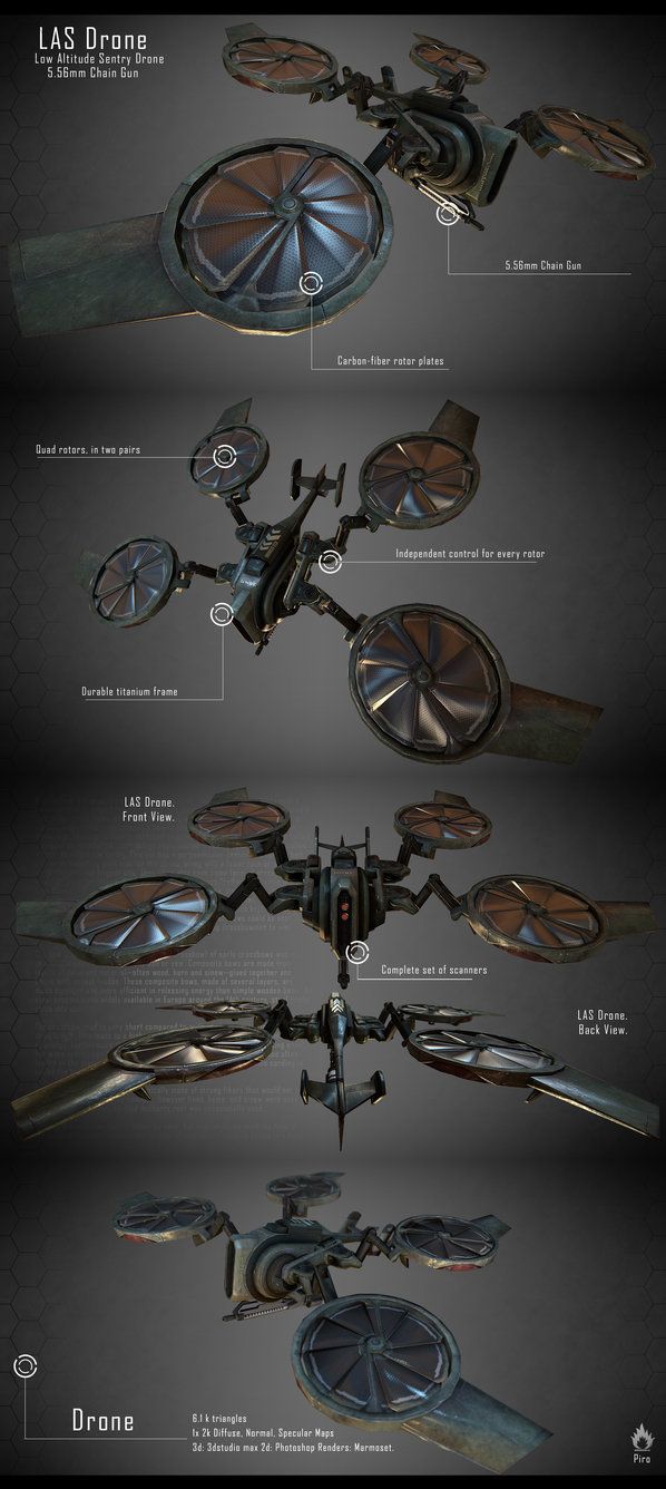 Quadcopter Drone by Pirosan on DeviantArt