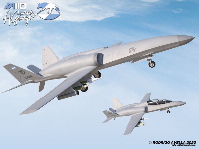 IA110 Aguará Guazú Concept Light Attack Aircraft - Drone, Rodrigo Avella